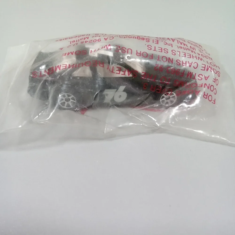 Hot‎ Wheels 1994 Mattel Black Race Car Number 76 Sealed Bag Vintage Diecast
